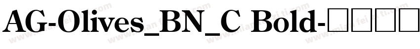AG-Olives_BN_C Bold字体转换